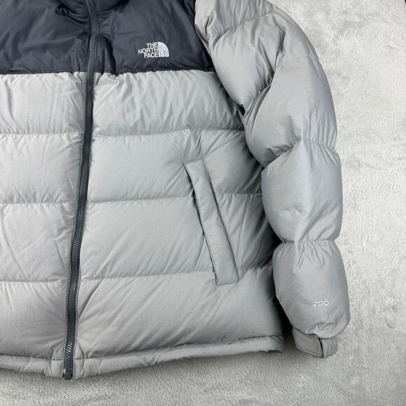 The North Face 700 Grey Down Puffer Men''s Size L - Picture 8 of 15